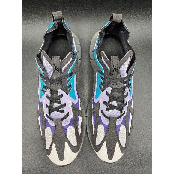 Reebok Shoes Mens 13 Zig Kinetica Concept Type 2 Black Teal Trainers FW5736 main image 8